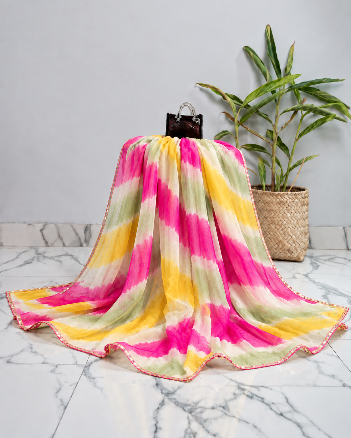 Vibrant Multi-Color Tie & Dye Dupatta